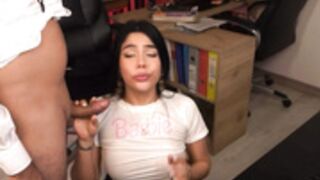 Secretary_bj gives boss a blowjob