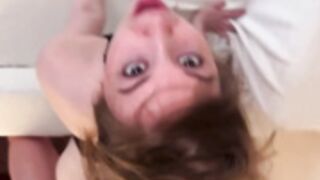 Fuck over a couch and pussy fart