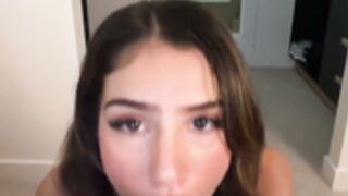 ava_delightt sucking and playing with a dildo
