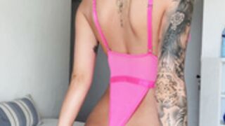 Caro Loesel pink top