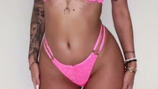 Caro Loesel pink lingerie