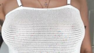 Caro Loesel white see-through dress