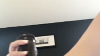 LauranVickers hot naked BBC dildo dirty talk cumshow