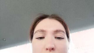 tereza- hot panties stuff in pussy in a car