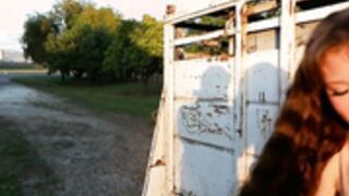 Anna Blossom gets fucked outdoors