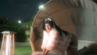 LiveCleo - Outdoor Patio Masturbation