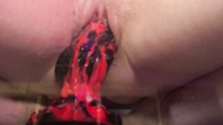 Polly_Rocket - Red baddragon dildo