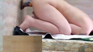 Bigtittygothegg dildo shower