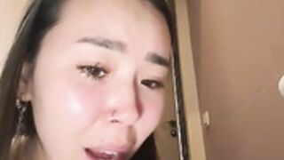 Asian_Asami hot show in public bathroom with stranger