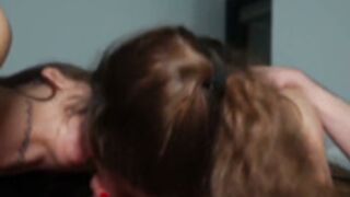 Facial ass to mouth with cumkiss