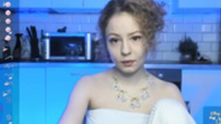 Ilona Curly Flashing Tits and Pussy