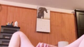 pxppy riding a dildo