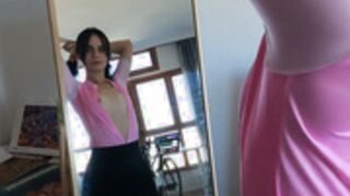 Petite Roommate Sarah Riding Her Bike With A Vibrating