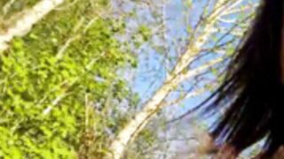 LydiaMaus96 riding dildo in public park
