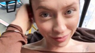 CityLynx fingering his ass and play pussy in bus