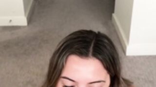 Blowjob ends in facial