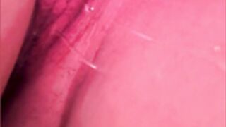 GG super wet and tasting it.