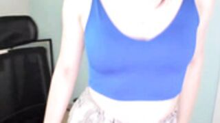 Louna strips naked