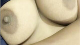 fav sexy girl lay down boobs play pvt