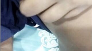 fav sexy girl lay down boobs play pvt