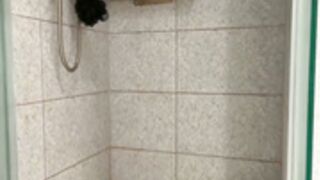 wasianbby dildo ride in the shower