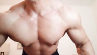 Mrs manal showing pecs