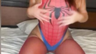Spider girl bikini Brittany gets you off