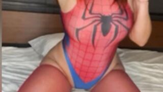Spider girl bikini Brittany gets you off