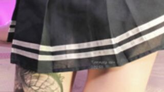 _tammarra_ sexy blonde latina high school cosplay