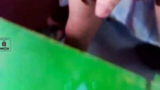 Massive classic Tgirl cumshot