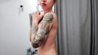 Evali post-shower