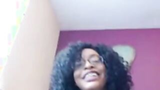 Curvy ebony with a nice bush