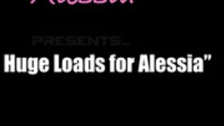 alessia model sucking two cocks