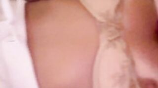Amy Leigh Andrews tits in lingerie on bed