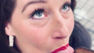 Risky store facial busty Milf