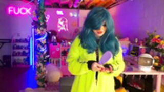 goldengoddessxxx sammy TheGoldenGoddes gamer blue hair