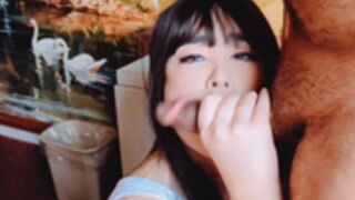 Jooki Kim Korean Secretary Tifa Cosplay Sucking Cock