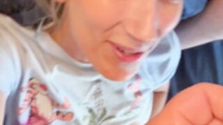 CosmicStarLight - massive facial in bed