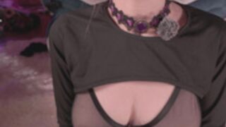 Latina camgirl teases in sheer bra