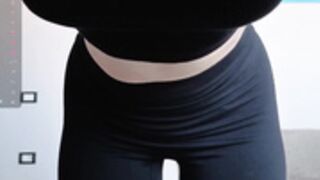 angeellina stockings, no panties