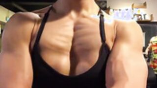 Asian cute face shredded PECS