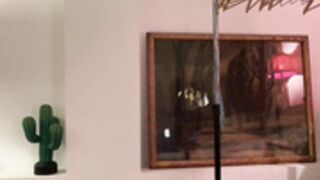 Moonfaced_ licking finger and doggy spanks