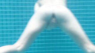 Eli Sun Swimming Naked in a Pool