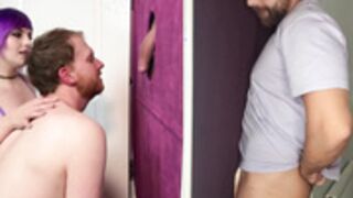 BiMFCouple- Bi 3some w/ Mr. Britain at Gloryhole