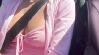 Driving with boobs out 3