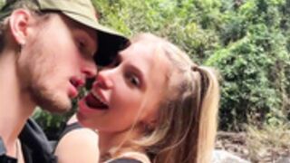 Anastangel and Spritemoon Outdoor Blowjob
