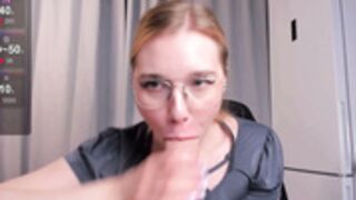 n3rdy_fr3yu@ dildo play + ahegao
