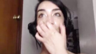 pinkpigss cof cim swallow finish after cum