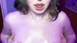 oiled tits