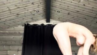 Marling nude stretching